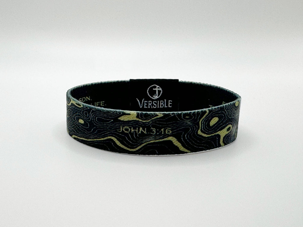 Gold Vein / John 3:16 Wristband