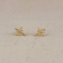 Load image into Gallery viewer, 18k Gold Filled Starburst Stud
