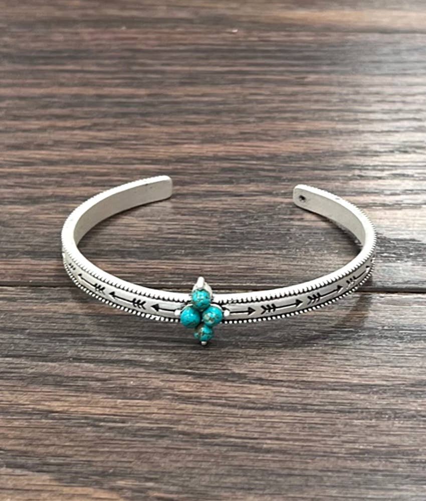 Pretty Lil’ Turquoise Cuff Bracelet