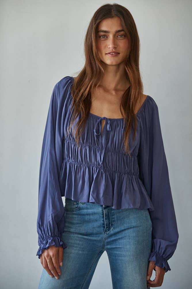 Stargazin’ - Long Sleeve Blouse