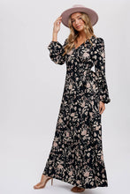 Load image into Gallery viewer, Flowers in the Valley Wrap Maxi Dress
