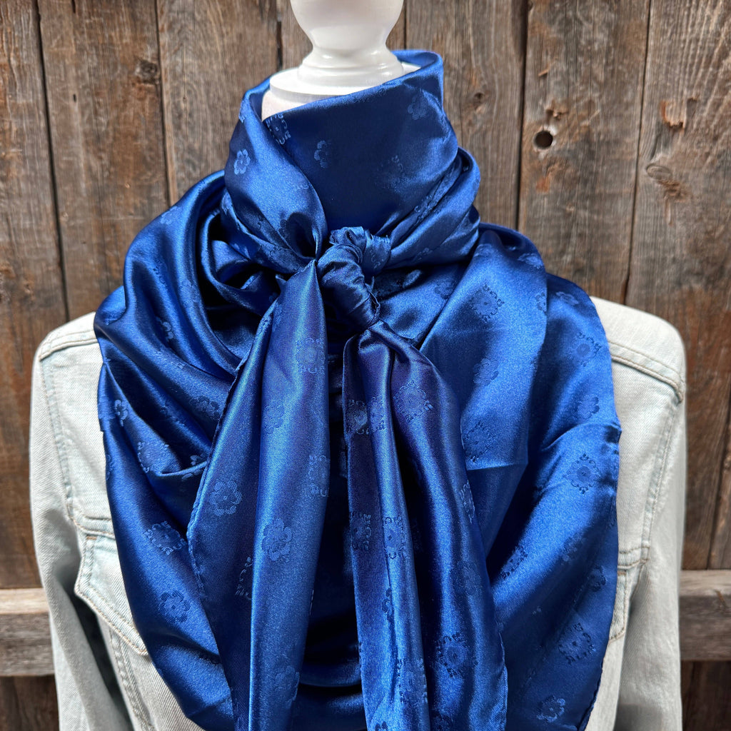 Cobalt Jacquard XL Wild Rag / Scarf WR3509
