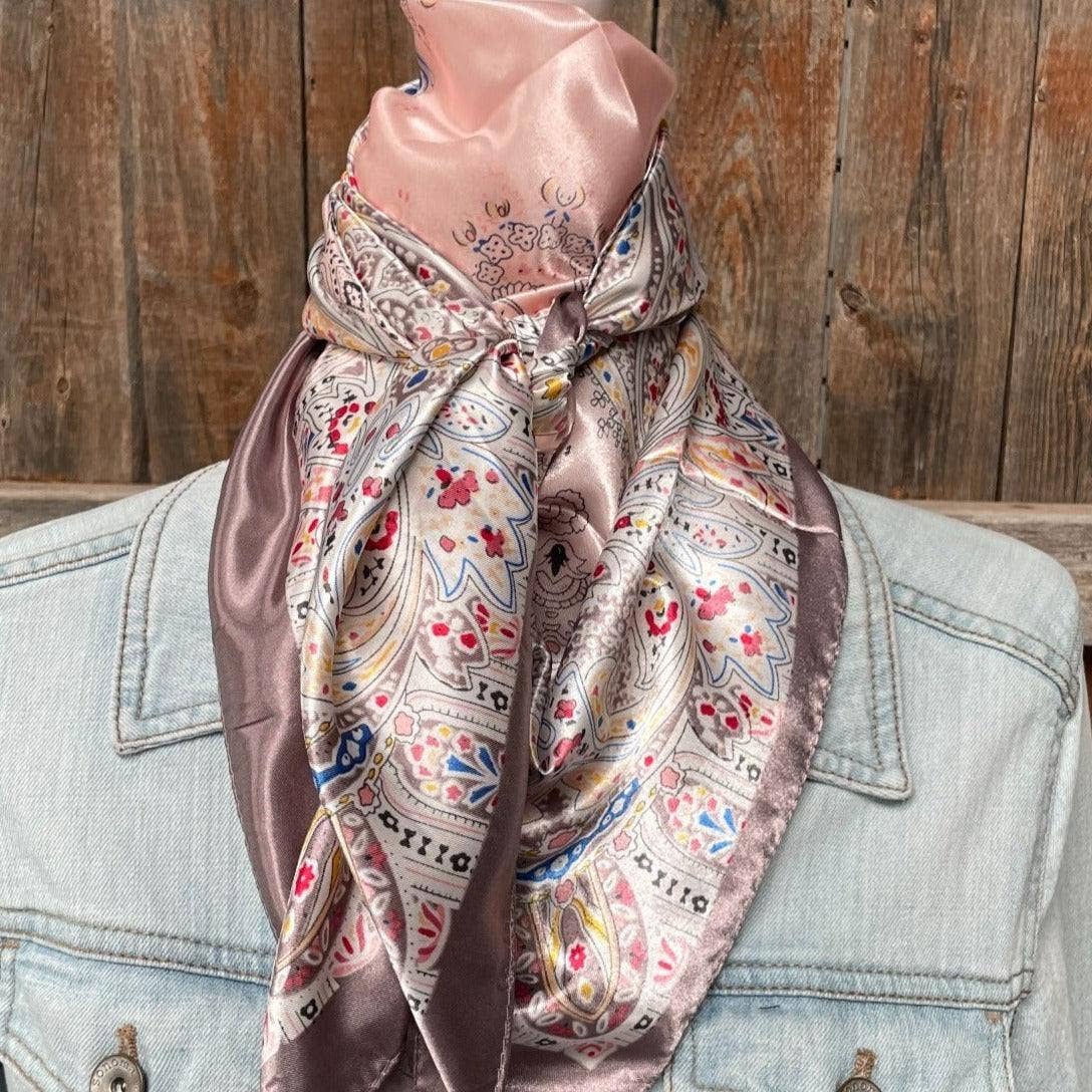 Pink Floral Wild Rag/Scarf