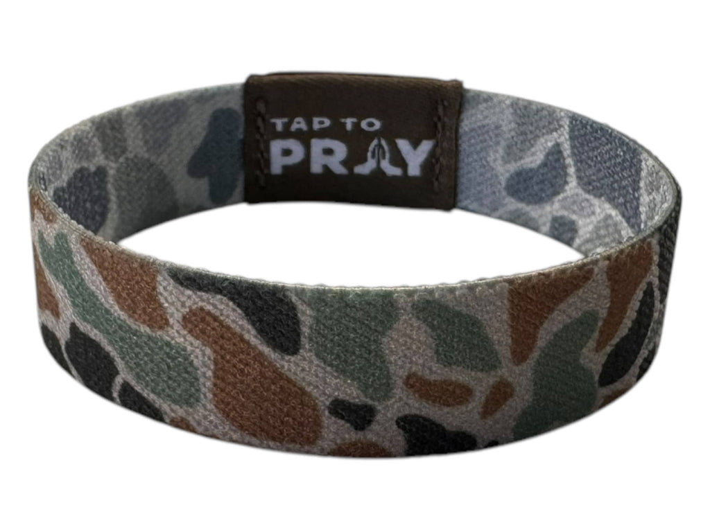 Tap To Pray™ Wristbands - River Rock Camo Classic & Sage