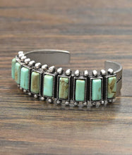 Load image into Gallery viewer, Perseverance Turquoise Cuff Bracelet
