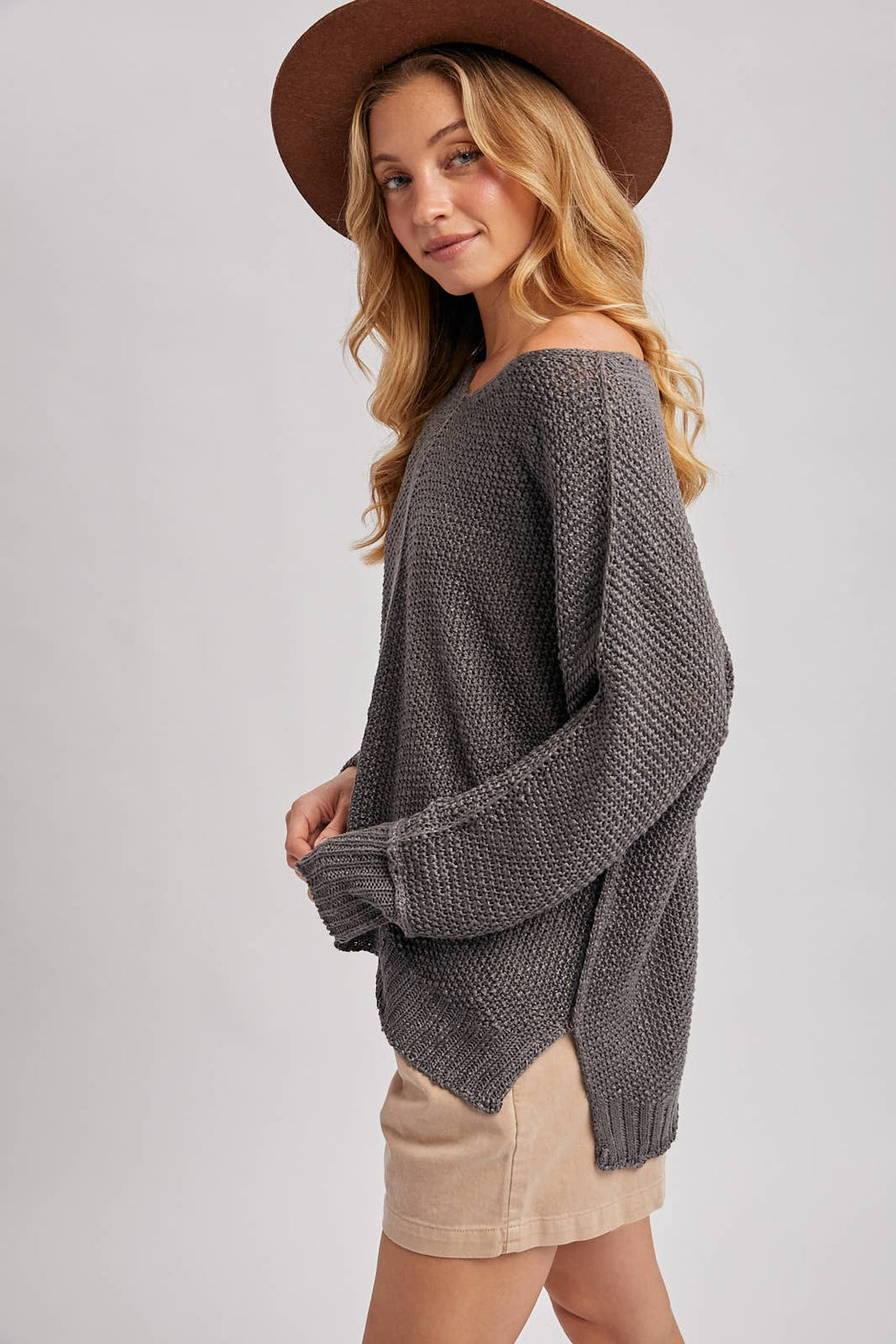 She Won’t Be Lonely Long- Loose Sweater