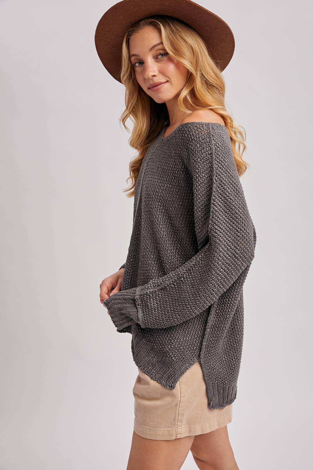 She Won’t Be Lonely Long- Loose Sweater