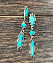 Load image into Gallery viewer, Grace Like Rain Turquoise Post Earrings
