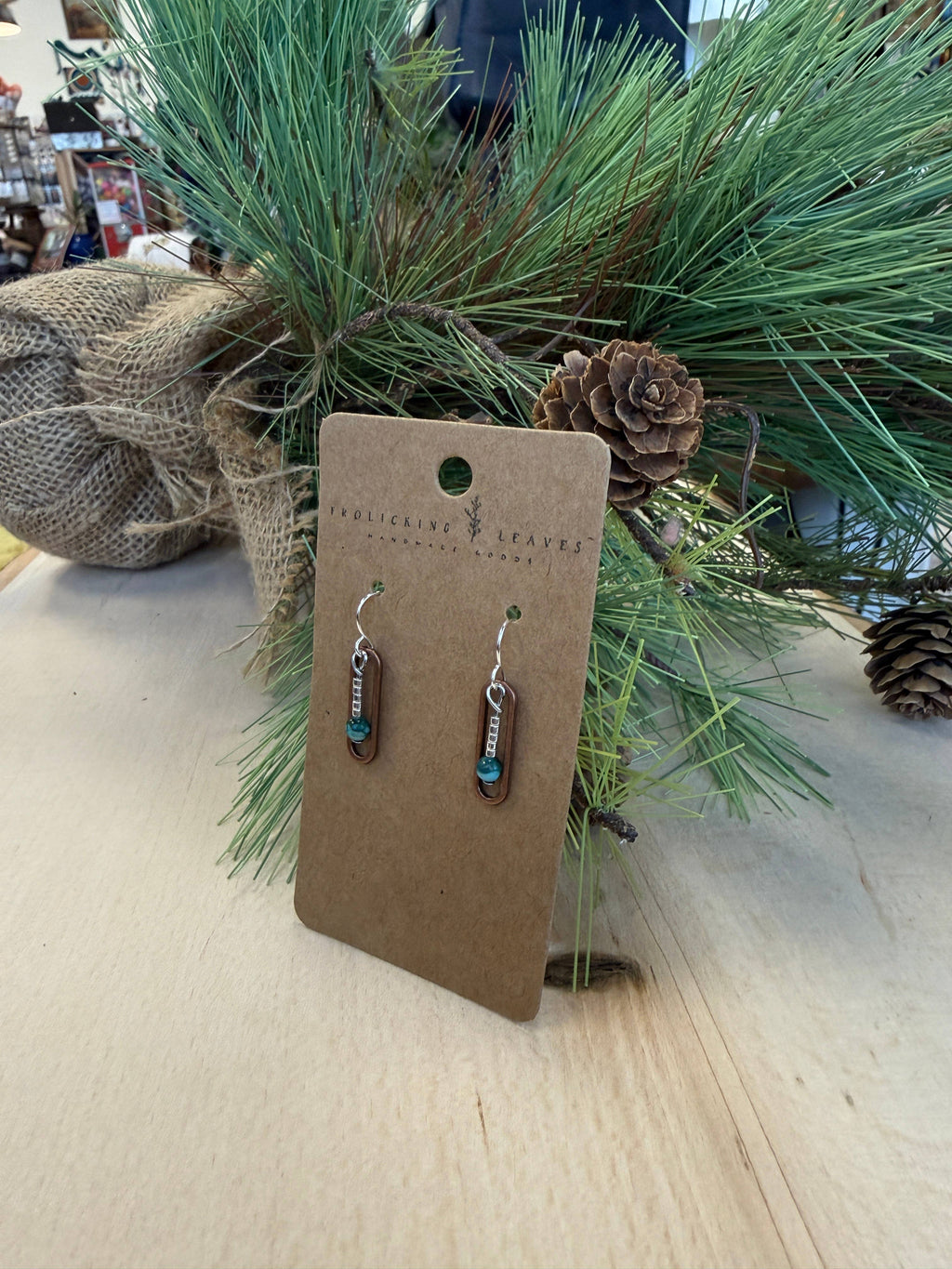 New Creation- Jasper Paperclip Earrings