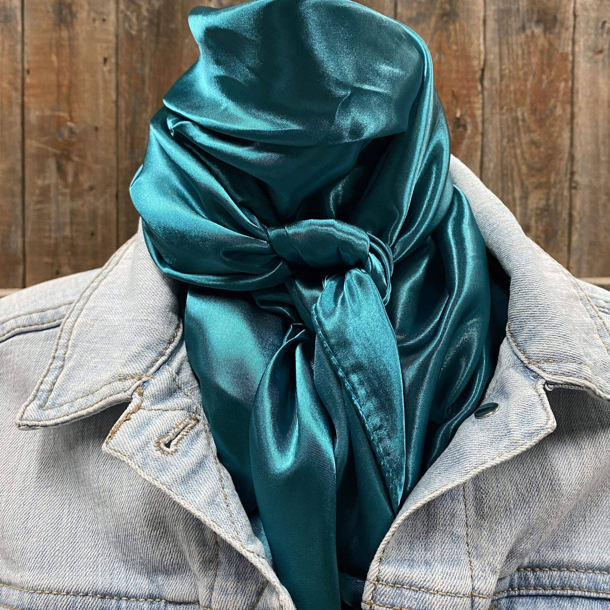 35X35" Solid Teal  Wild Rag