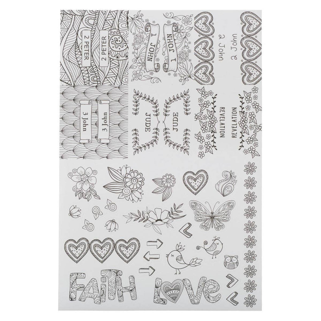 Bible Indexing Tabs Colorable Style 2