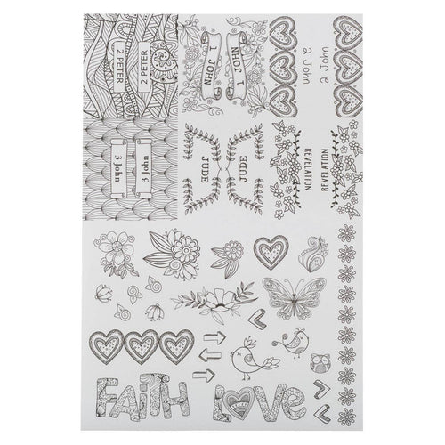 Bible Indexing Tabs Colorable Style 2