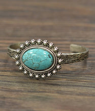 Load image into Gallery viewer, Brave Soul Turquoise Cuff Bracelet
