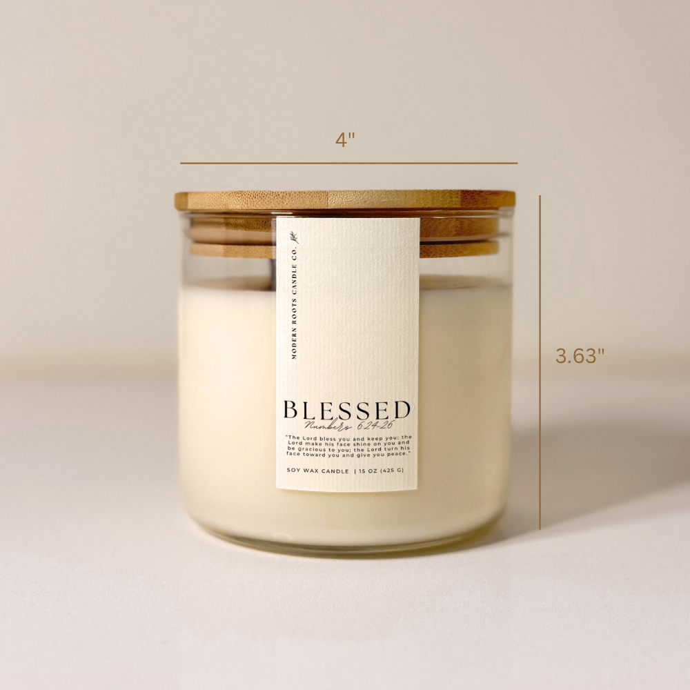 Blessed | Black Berries & Vanilla | 15 oz. Soy Wax Candle