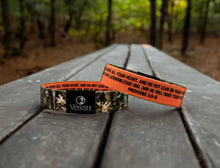 Load image into Gallery viewer, Forest Camo / Proverbs 3:5-6 Wristband
