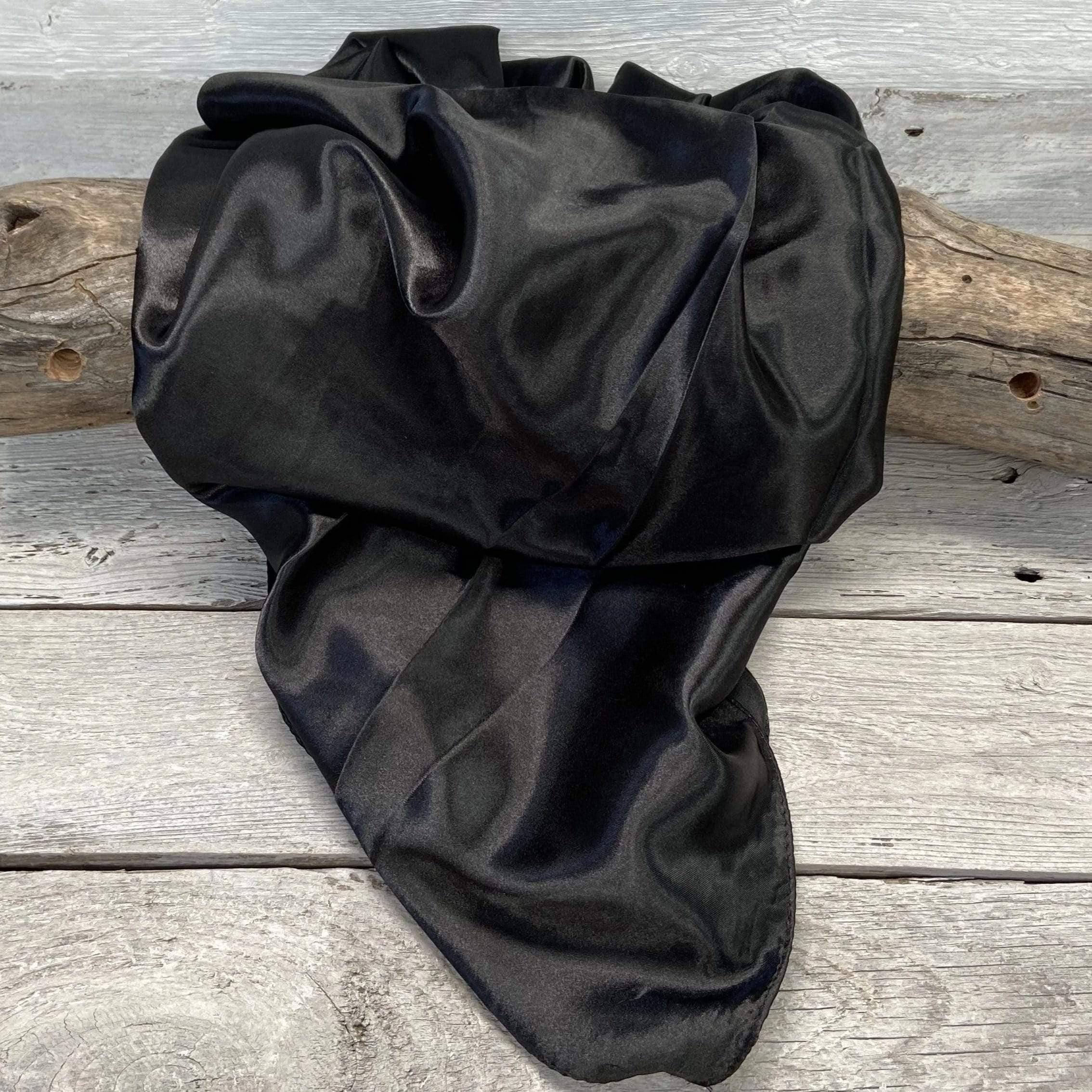 Solid Black Wild Rag/Scarf