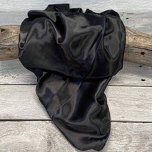 Load image into Gallery viewer, 35X35&quot; Solid Black Wild Rag/Scarf WRS4
