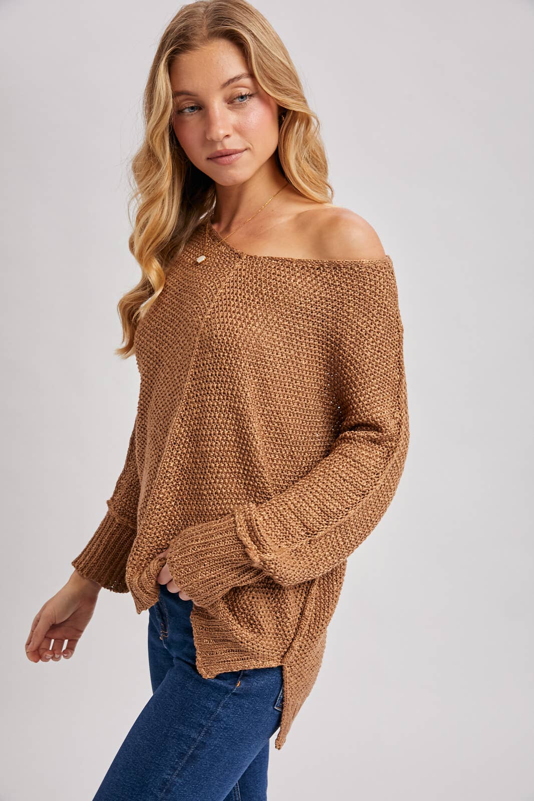 She Won’t Be Lonely Long- Loose Sweater