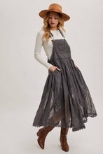 Load image into Gallery viewer, LACE EMBROIDERED TULLE BIB MAXI DRESS
