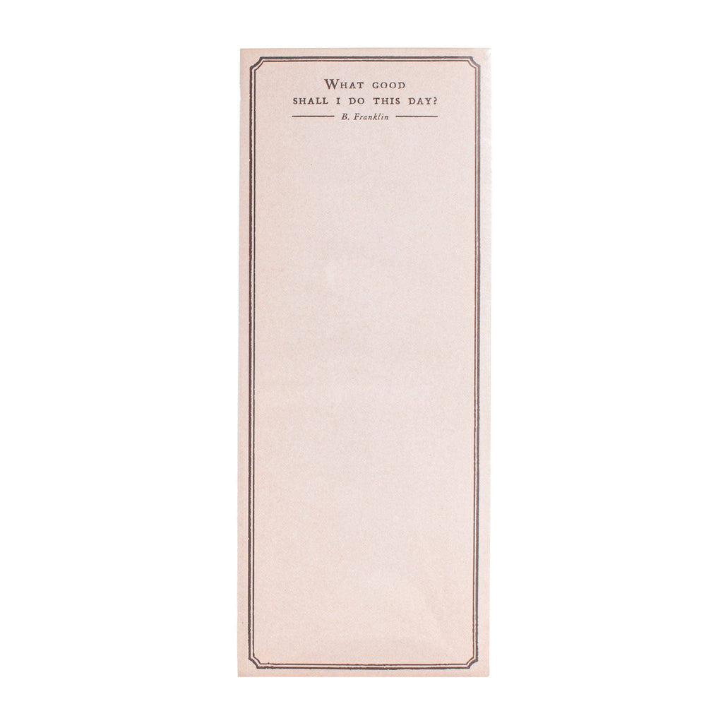 What Good Shall I Do Skinny Notepad