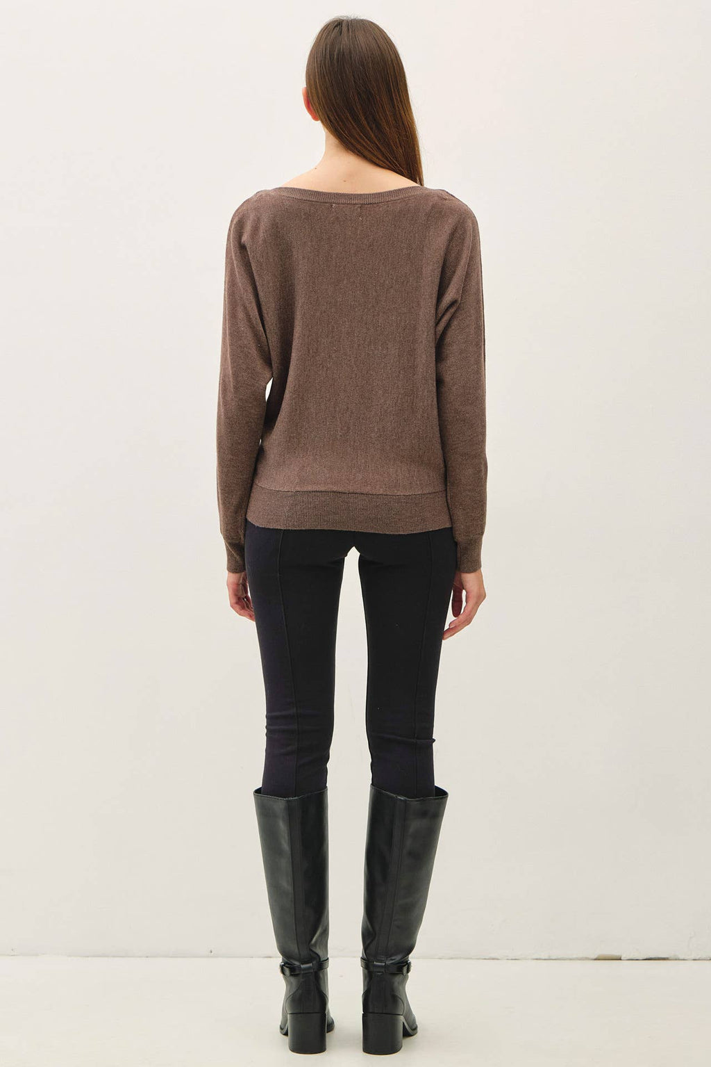 Grace- Boat Neck Fine Sweater