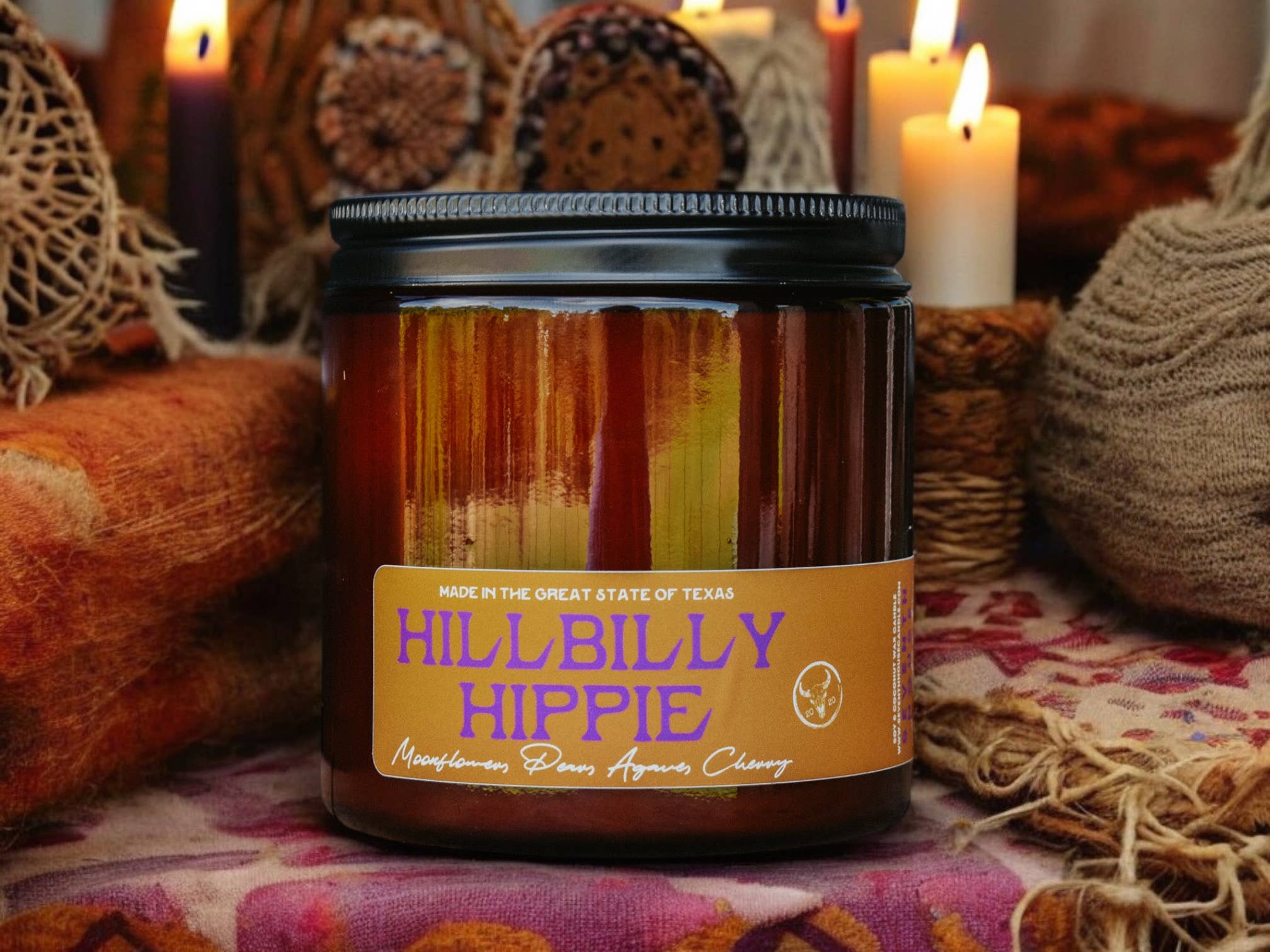 Hillbilly Hippie - Cherry Blossom & Agave Candle