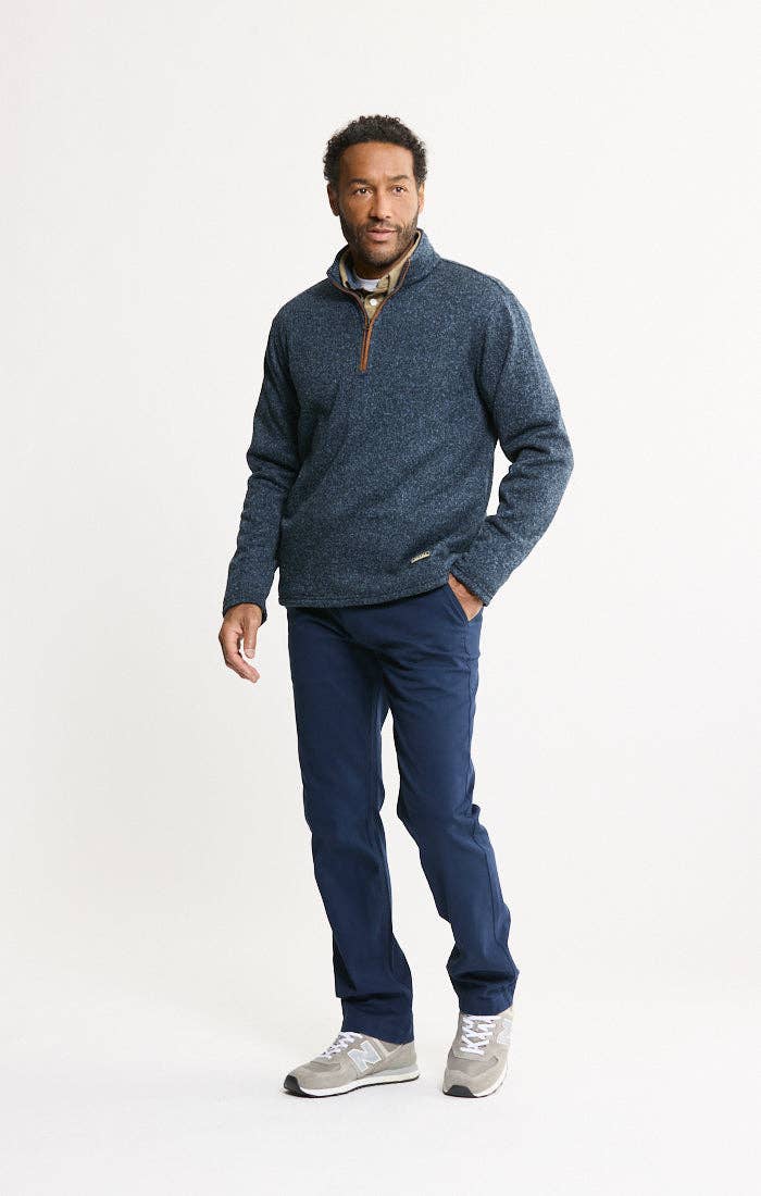 Stretch Sweater Fleece Quarter Zip Pullover