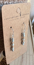 Load image into Gallery viewer, Silver &amp; Gold Beaded Earrings 
