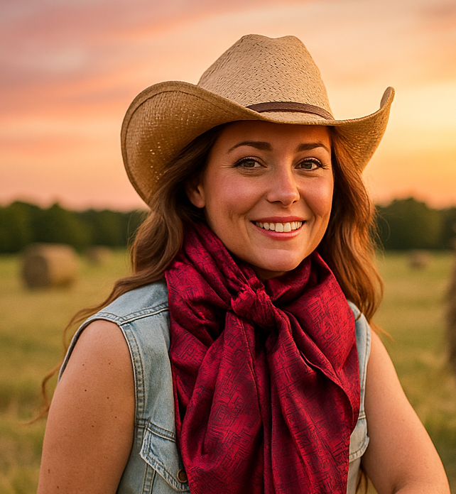 Burgundy Jacquard XL Wild Rag / Scarf WR3510