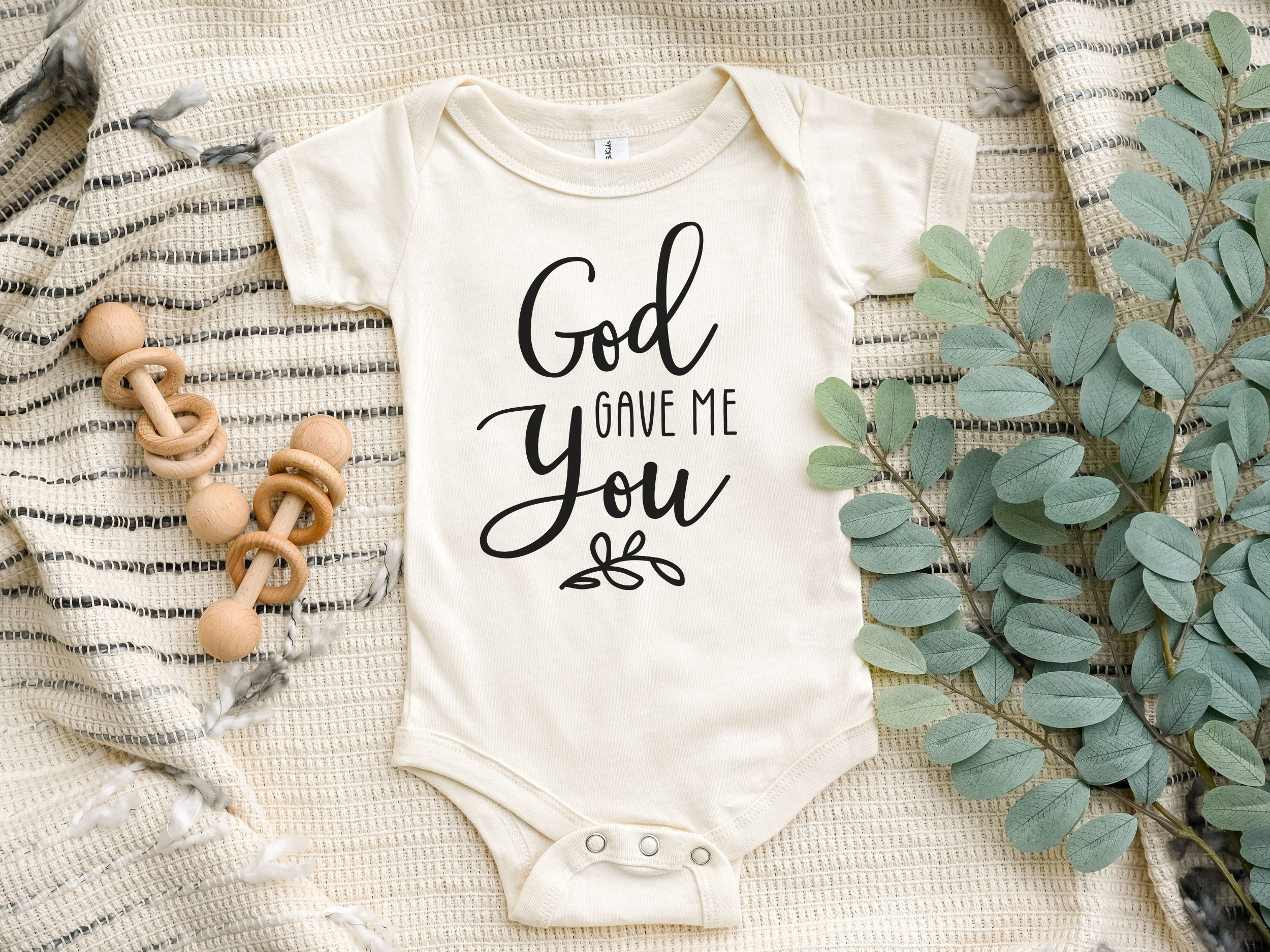 God Gave Me You Christian Baby Bodysuit