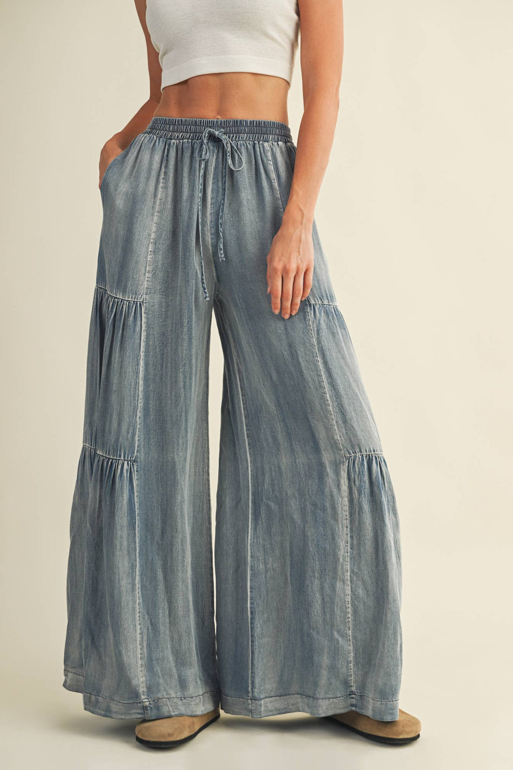 Bella Tiered Tencil Pant