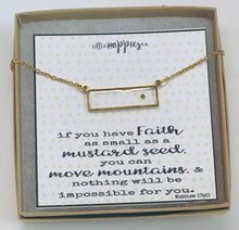 Load image into Gallery viewer, Mustard Seed Faith - Bar Necklace
