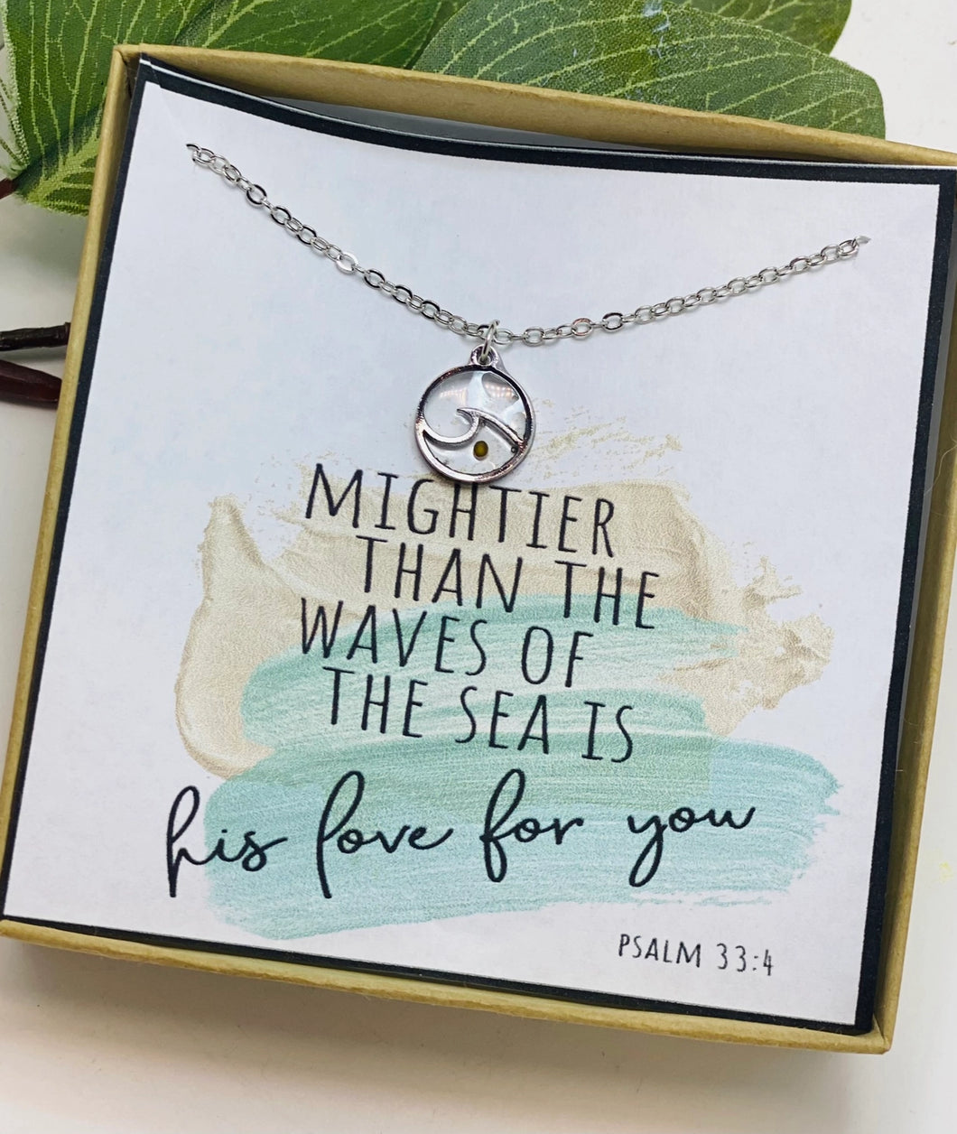 Mightier Than The Waves - Mustard Seed Necklace