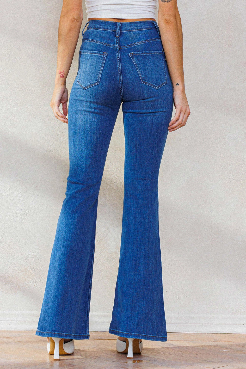 Button It Up - Bell Bottom Jeans