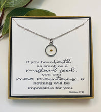 Load image into Gallery viewer, Mustard Seed - Circle Necklace
