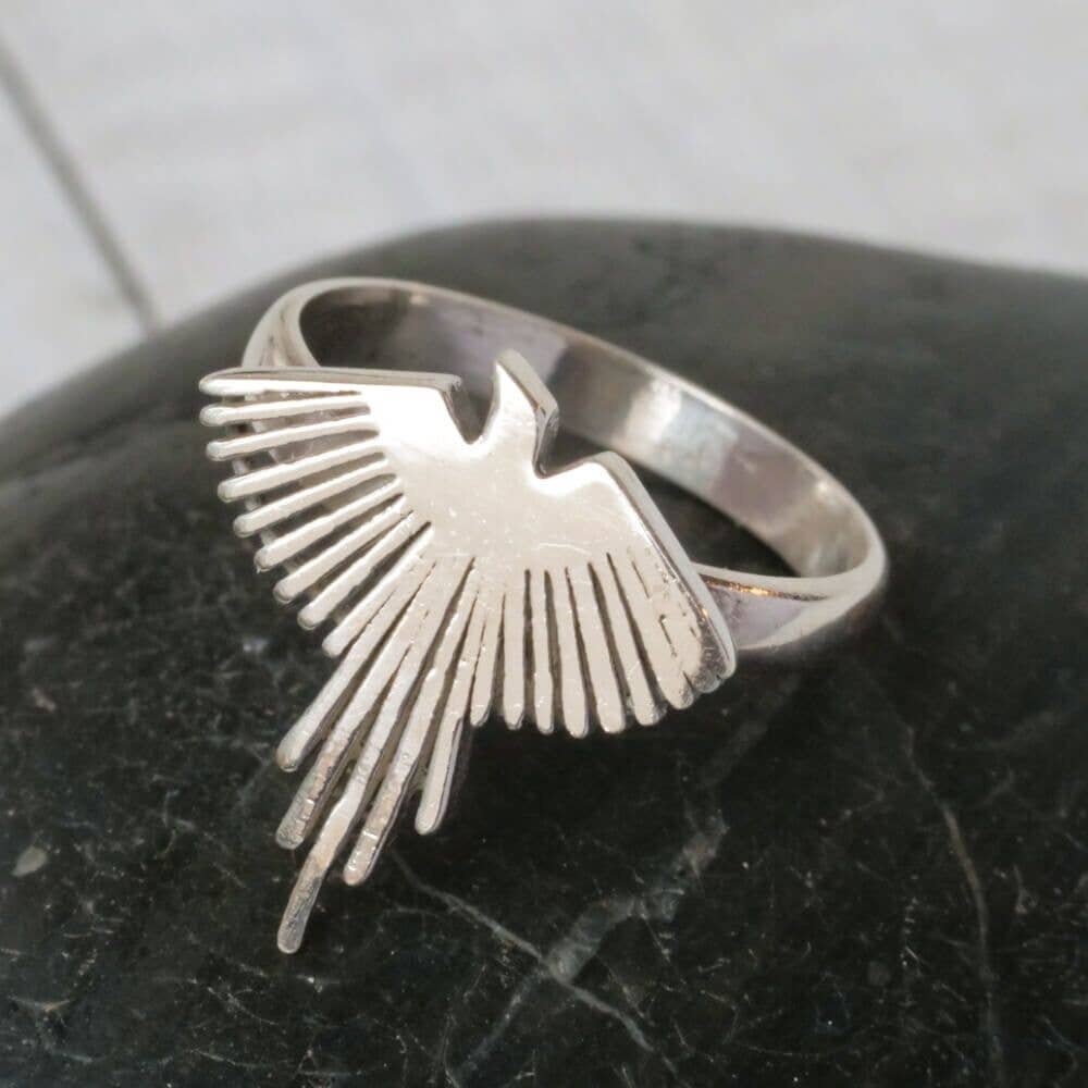 Renewed Strength Sterling Silver Phoenix Ring